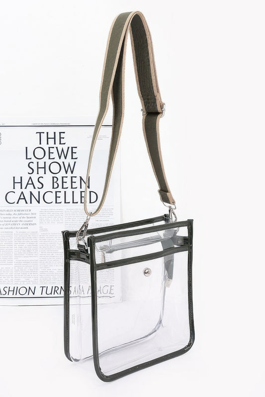 Transparent School Bag W/ Strap - Tigbul's Variety Fashion Shop