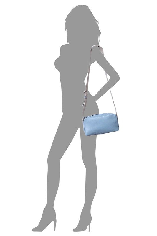 Wide Guitar Strap Boxy Crossbody Bag - Tigbul's Variety Fashion Shop