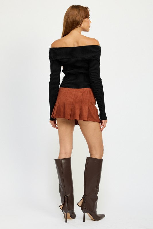 WRAPPED BUCKLE BELT MINI SKIRT - Tigbul's Variety Fashion Shop