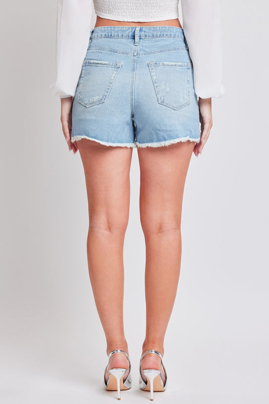 YMI Jeanswea Distressed Frayed Hem Denim Shorts - Tigbul's Variety Fashion Shop
