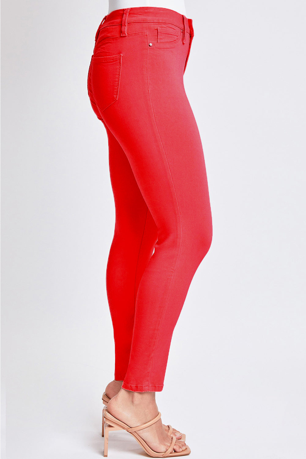 YMI Jeanswear Red Hyperstretch Mid-Rise Skinny Jean Small-3XL - Tigbul's Variety Fashion Shop