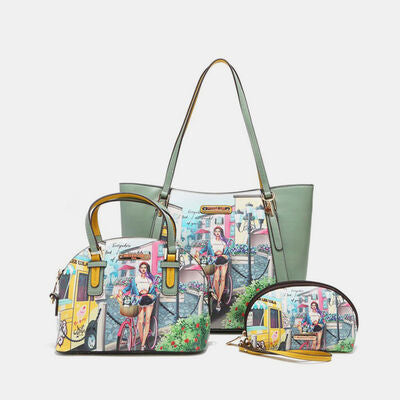 Nicole Lee USA COZY STREET IN MILAN 3-Piece Handbag Set - Tigbuls Variety Fashion