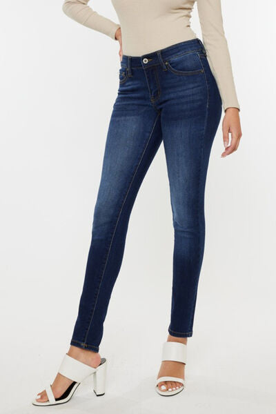 Kancan Mid Rise Gradient Skinny Jeans - Tigbul's Variety Fashion Shop
