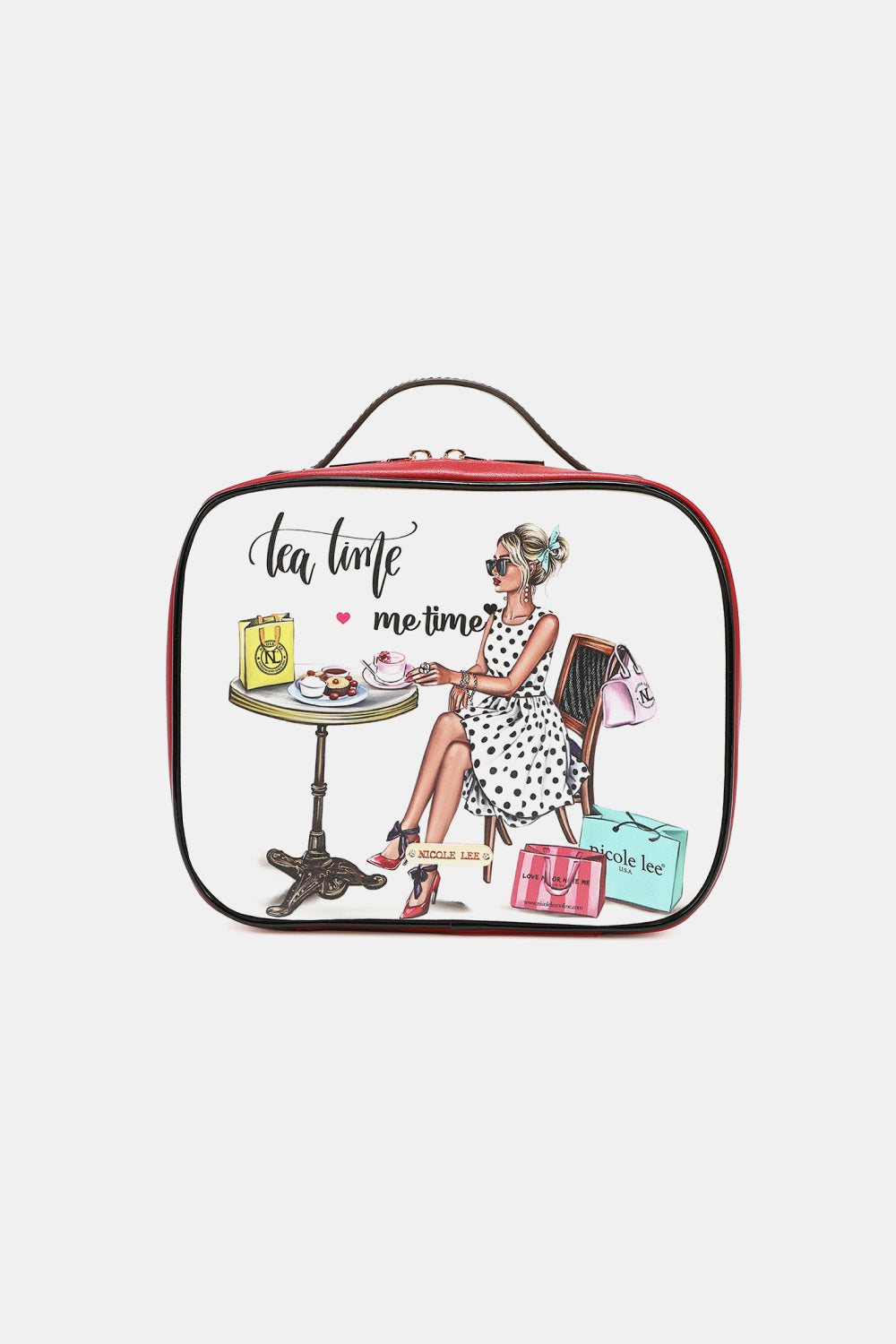 Nicole Lee USA Printed Handbag with Three Pouches - Tigbul's Variety Fashion Shop