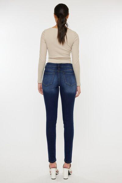 Kancan Mid Rise Gradient Skinny Jeans - Tigbul's Variety Fashion Shop