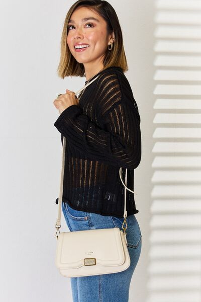 David Jones PU Leather Crossbody Bag - Tigbuls Variety Fashion