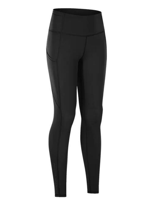 Wide Waistband Sports Leggings - Tigbuls Variety Fashion