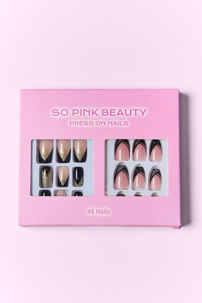 SO PINK BEAUTY Press On Nails 2 Packs - Tigbul's Variety Fashion Shop