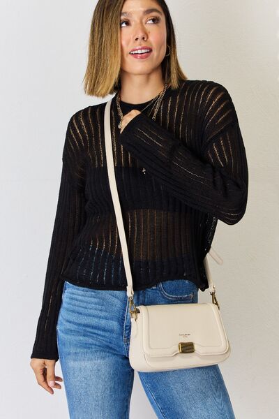 David Jones PU Leather Crossbody Bag - Tigbuls Variety Fashion