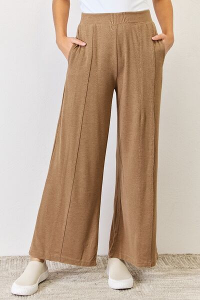 RISEN Ultra Soft Wide Leg Pants - Tigbul's Variety Fashion Shop