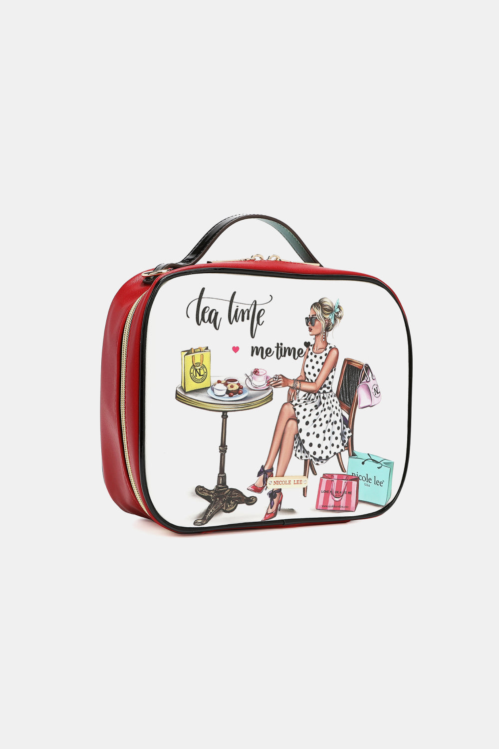Nicole Lee USA Printed Handbag with Three Pouches - Tigbul's Variety Fashion Shop