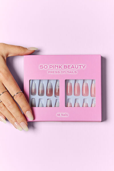 SO PINK BEAUTY Press On Nails 2 Packs - Tigbul's Variety Fashion Shop