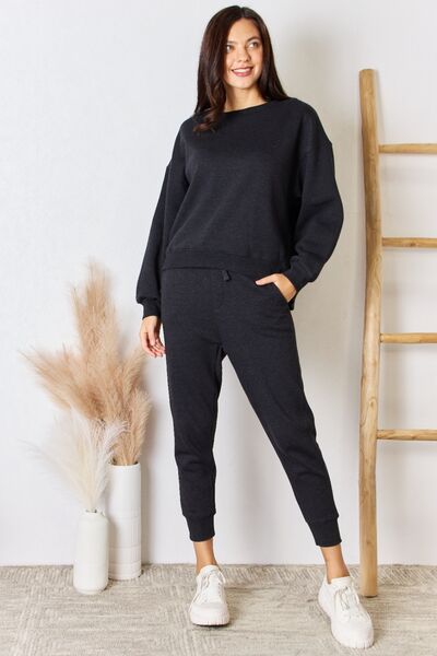 Black Soft Knit Drawstring Cropped Joggers - Tigbuls Variety Fashion