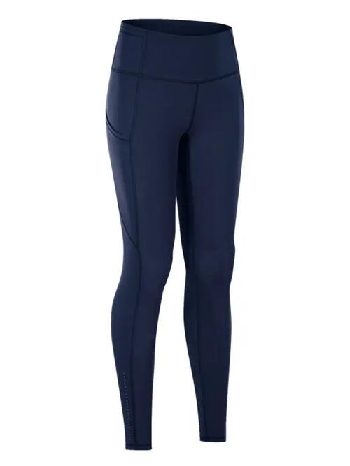 Wide Waistband Sports Leggings - Tigbuls Variety Fashion