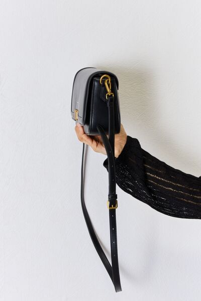 David Jones PU Leather Crossbody Bag - Tigbuls Variety Fashion