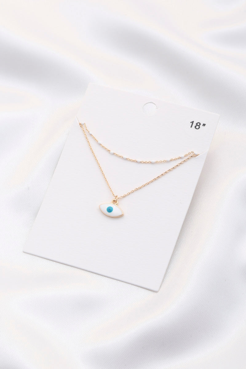Eye Charm Layered Necklace - Tigbul's Variety Fashion Shop