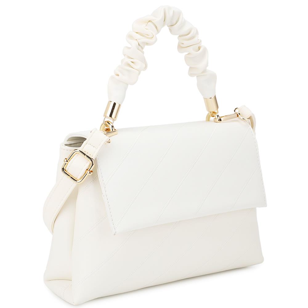 Fashion Smooth Pattern Wrinkle Handle Crossbody Bag - Tigbul's Fashion