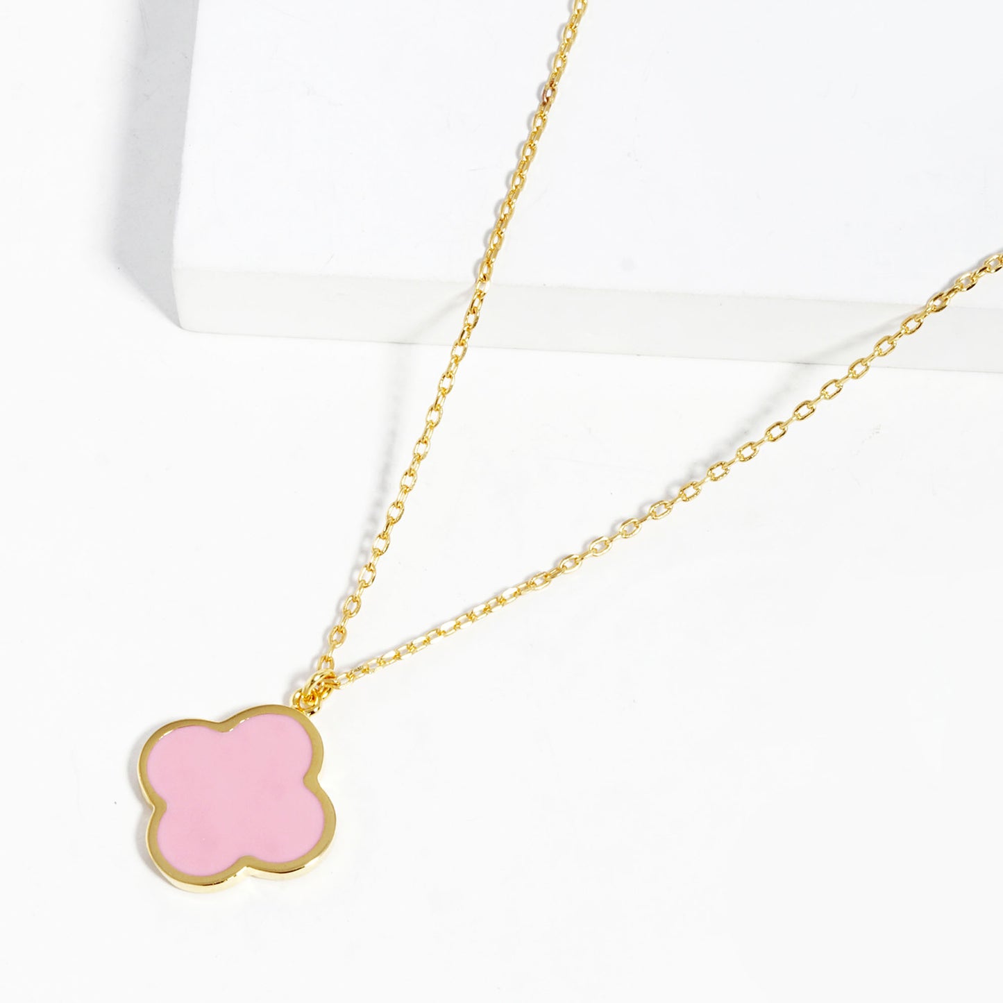 Gold Dipped Flower Pendant Necklace - Tigbul's Variety Fashion Shop