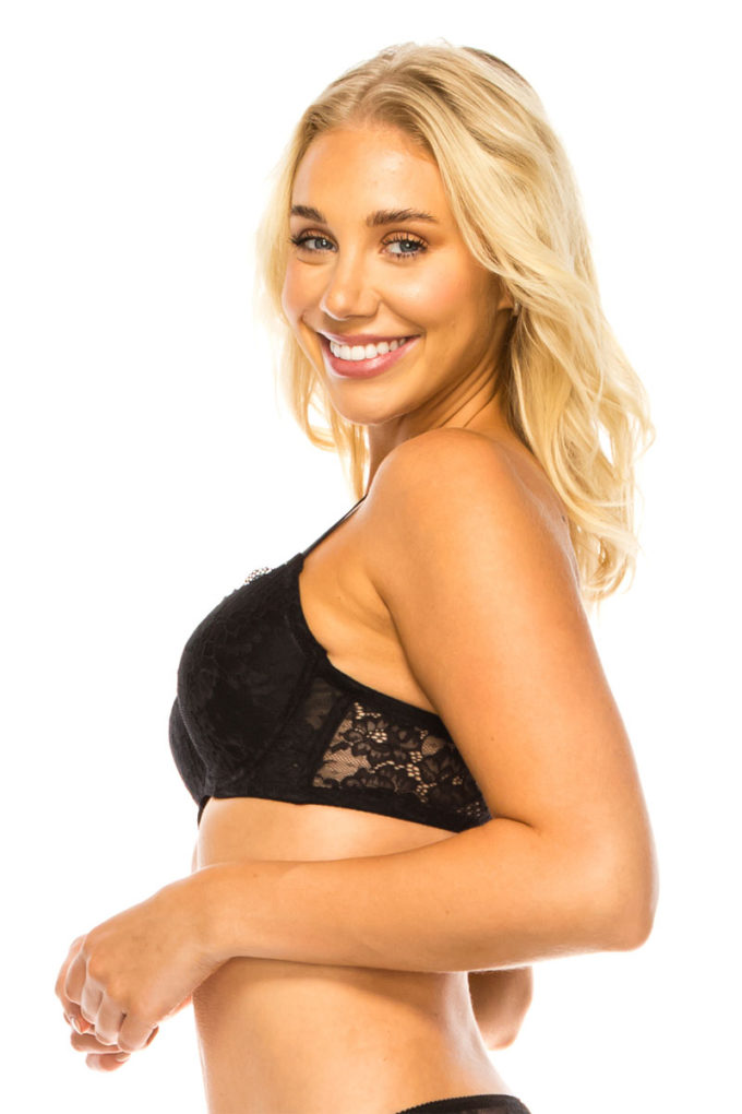 Floral Lace Bra - Tigbul's Variety Fashion Shop