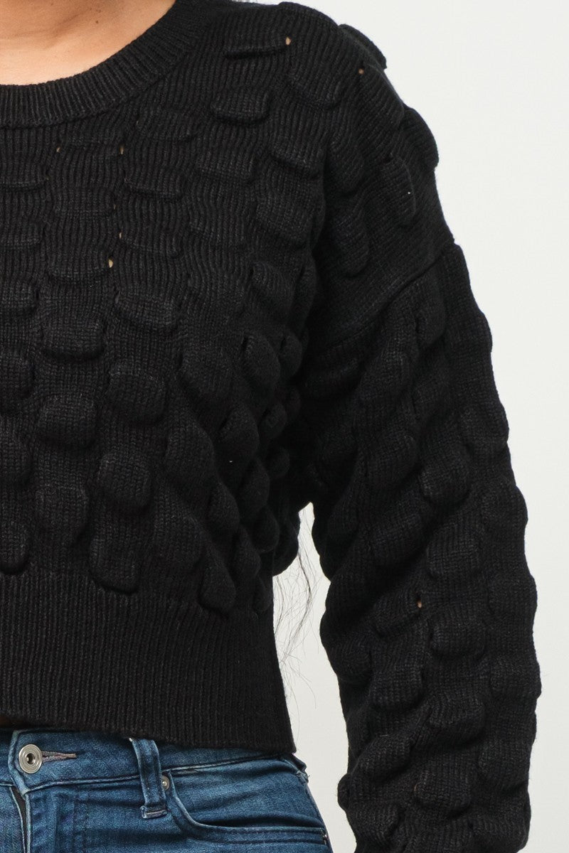 Checker Sweater Top - Tigbuls Variety Fashion