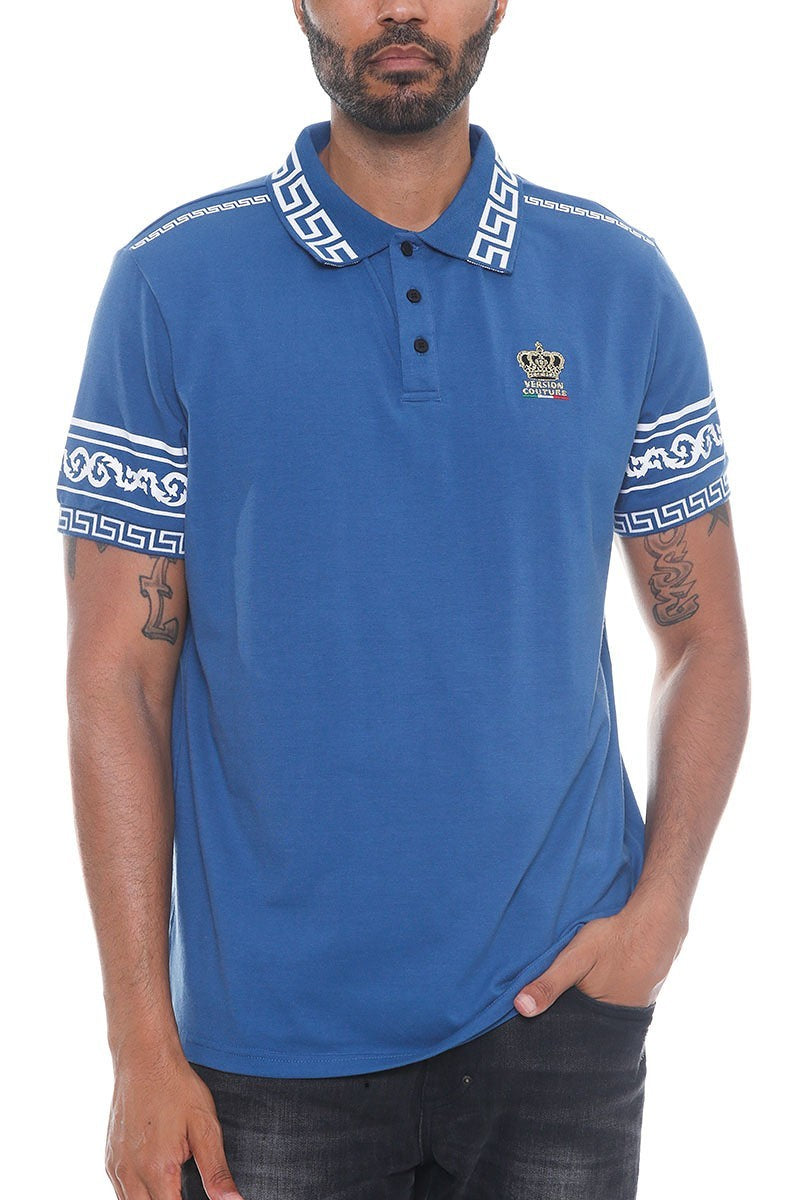 Version Couture Polo Button Down Shirt - Tigbul's Variety Fashion Shop