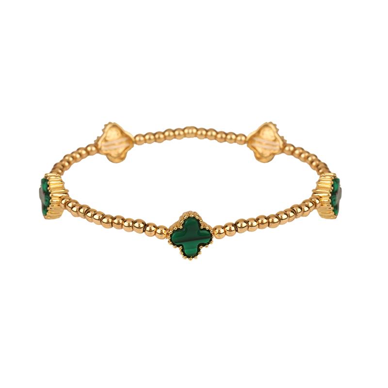 Metal Flower Station Stretch Bracelet - Tigbuls Variety Fashion