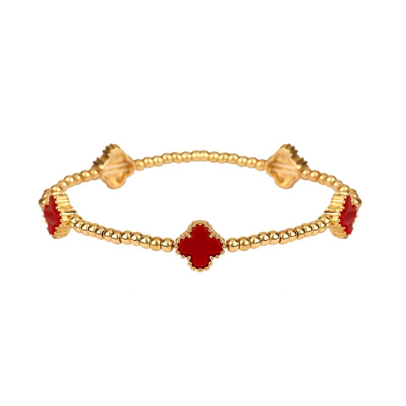 Metal Flower Station Stretch Bracelet - Tigbuls Variety Fashion