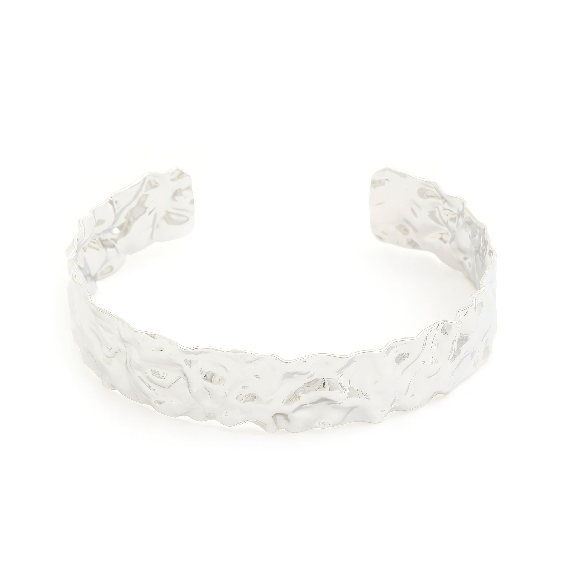 Hammered Metal Cuff Bracelet - Tigbul's Variety Fashion Shop