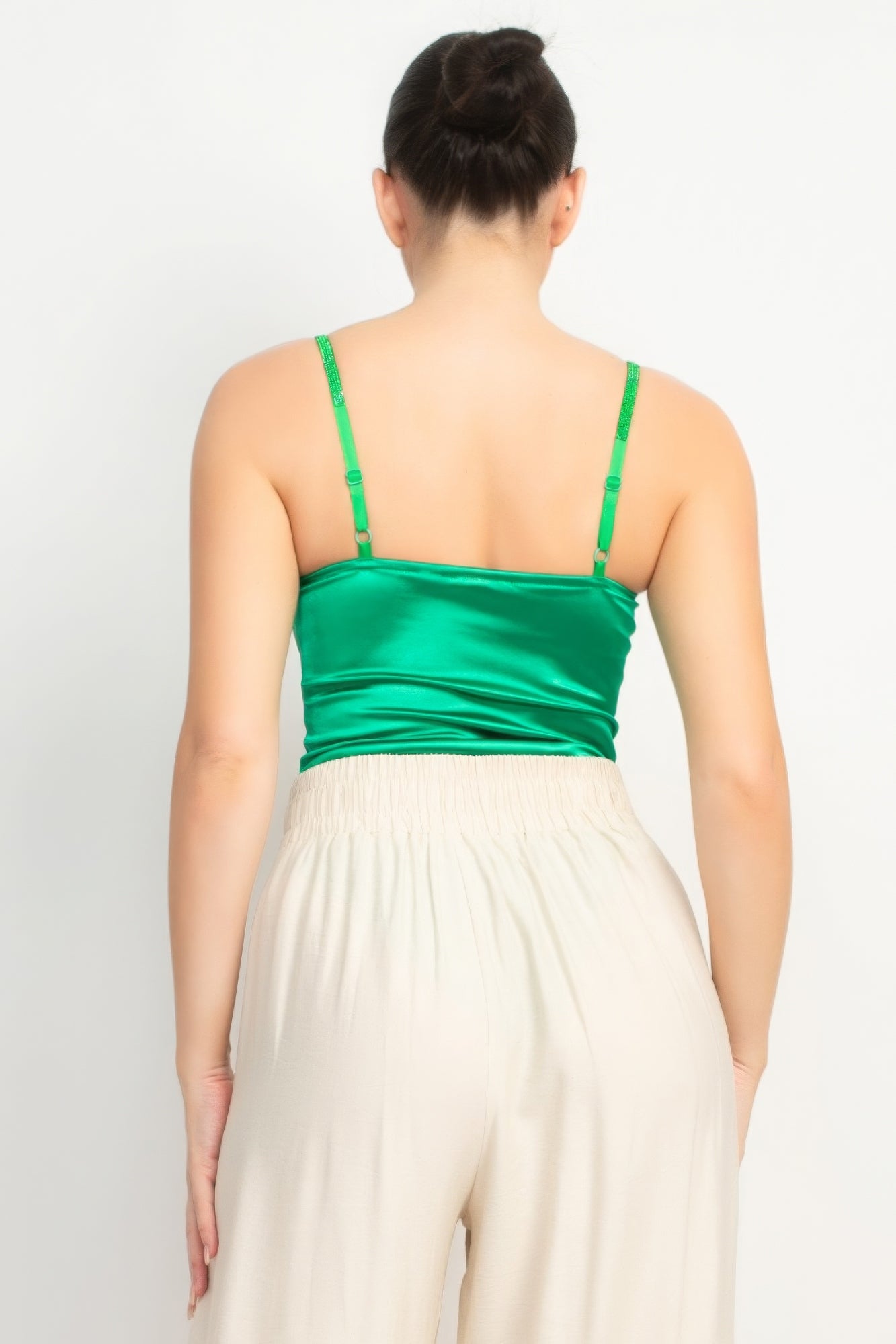 Rhinestone Strap Sweetheart Bodysuit - Tigbul's Variety Fashion Shop
