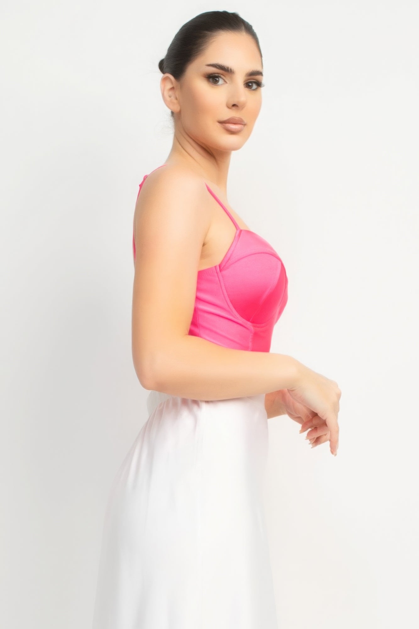 Rhinestone Strap Sweetheart Bodysuit - Tigbuls Variety Fashion