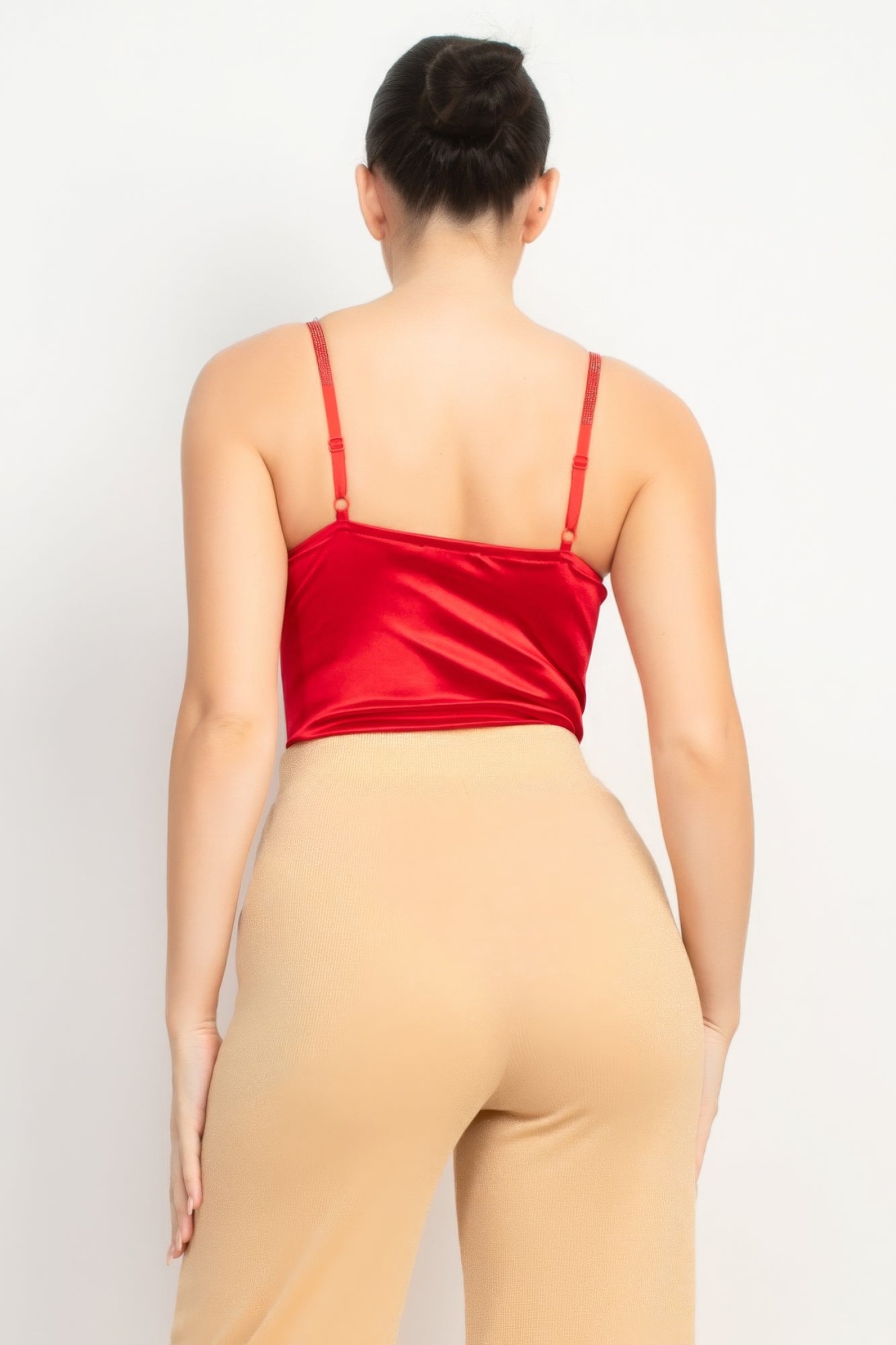 Rhinestone Strap Sweetheart Bodysuit - Tigbuls Variety Fashion