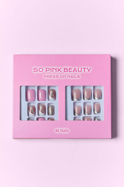 SO PINK BEAUTY Press On Nails 2 Packs - Tigbul's Variety Fashion Shop