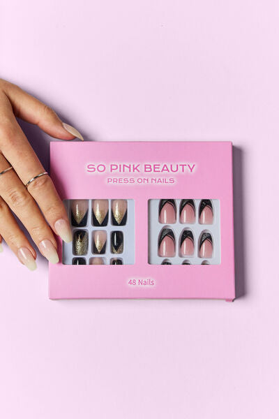 SO PINK BEAUTY Press On Nails 2 Packs - Tigbul's Variety Fashion Shop
