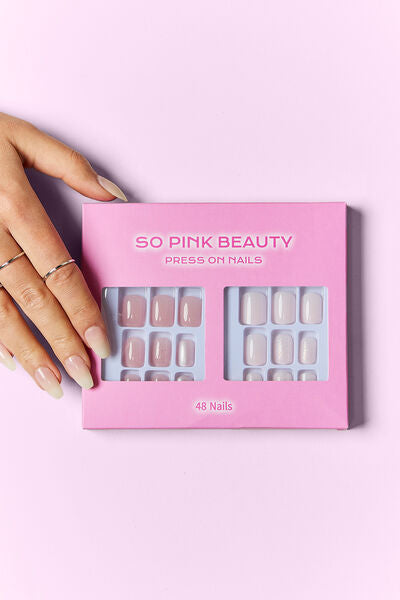 SO PINK BEAUTY Press On Nails 2 Packs - Tigbul's Variety Fashion Shop