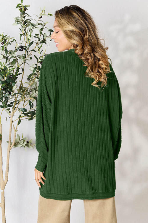 Open Front Long Sleeve Cardigan Sizes Small to 3XL - Tigbuls Variety Fashion