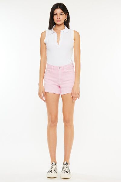 Kancan Raw Hem High Waist Denim Shorts - Tigbul's Variety Fashion Shop