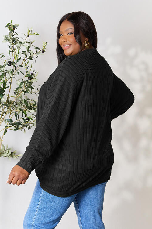 Open Front Long Sleeve Cardigan Sizes Small to 3XL - Tigbuls Variety Fashion