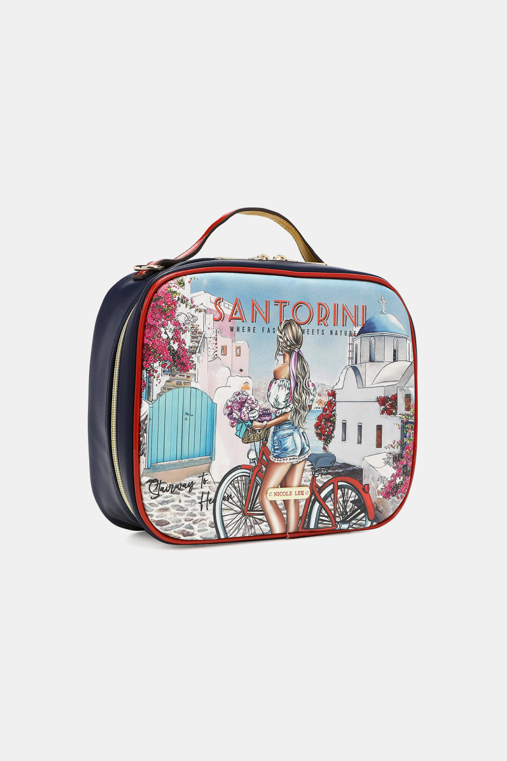Nicole Lee USA Printed Handbag with Three Pouches - Tigbul's Variety Fashion Shop