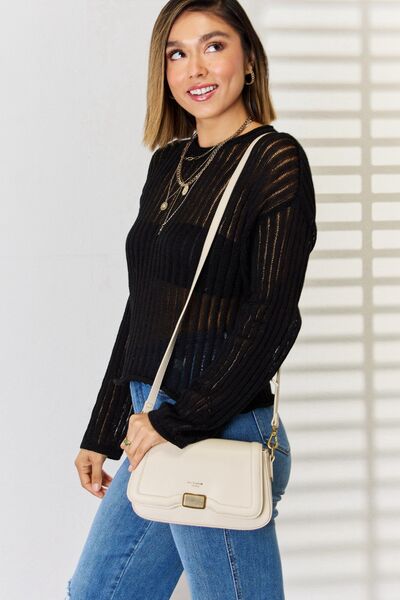 David Jones PU Leather Crossbody Bag - Tigbuls Variety Fashion