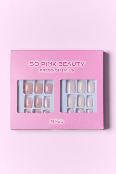SO PINK BEAUTY Press On Nails 2 Packs - Tigbul's Variety Fashion Shop
