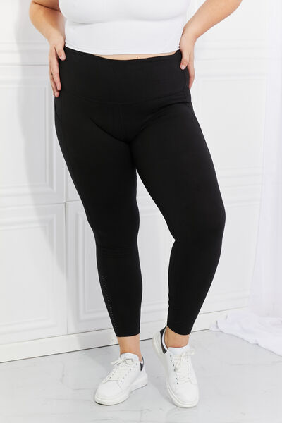 Leggings Depot Full Size Strengthen and Lengthen Reflective Dot Active Leggings - Tigbul's Variety Fashion Shop