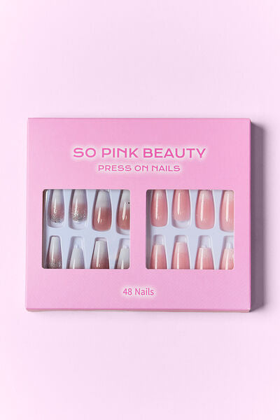 SO PINK BEAUTY Press On Nails 2 Packs - Tigbul's Variety Fashion Shop