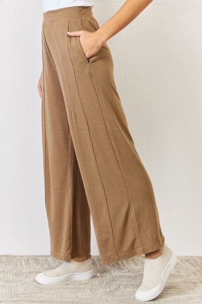 RISEN Ultra Soft Wide Leg Pants - Tigbul's Variety Fashion Shop