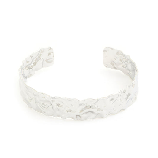 Hammered Metal Cuff Bracelet - Tigbul's Variety Fashion Shop