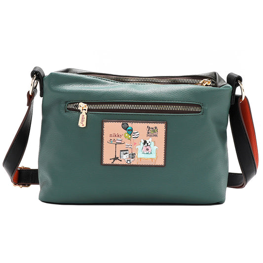 Nicole Lee USA Eco-Leather Adjustable Strap Crossbody Bag - Tigbul's Variety Fashion Shop