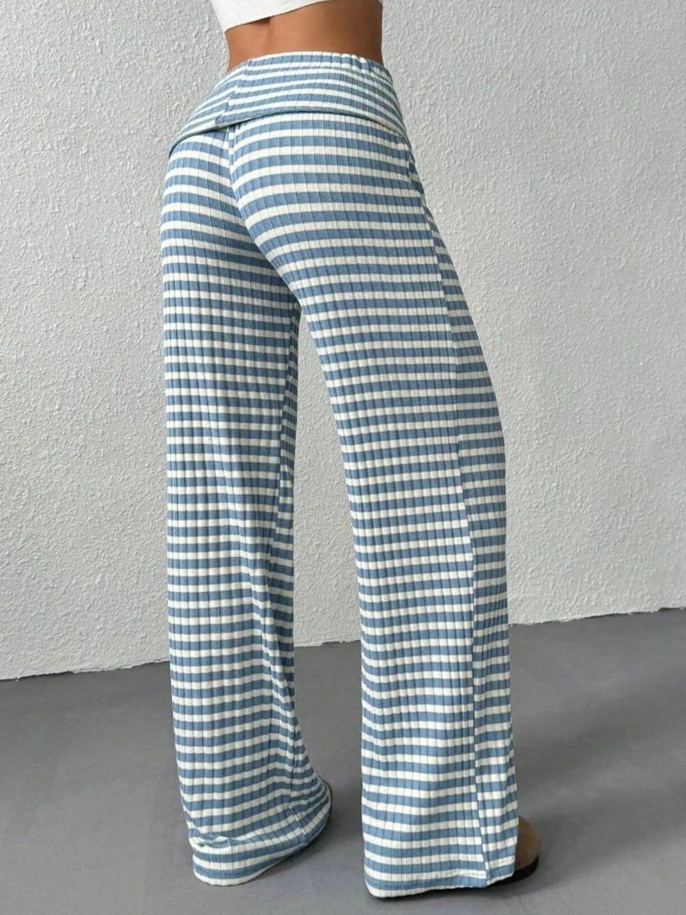 Striped Wide Leg Pants - Tigbul's Variety Fashion Shop