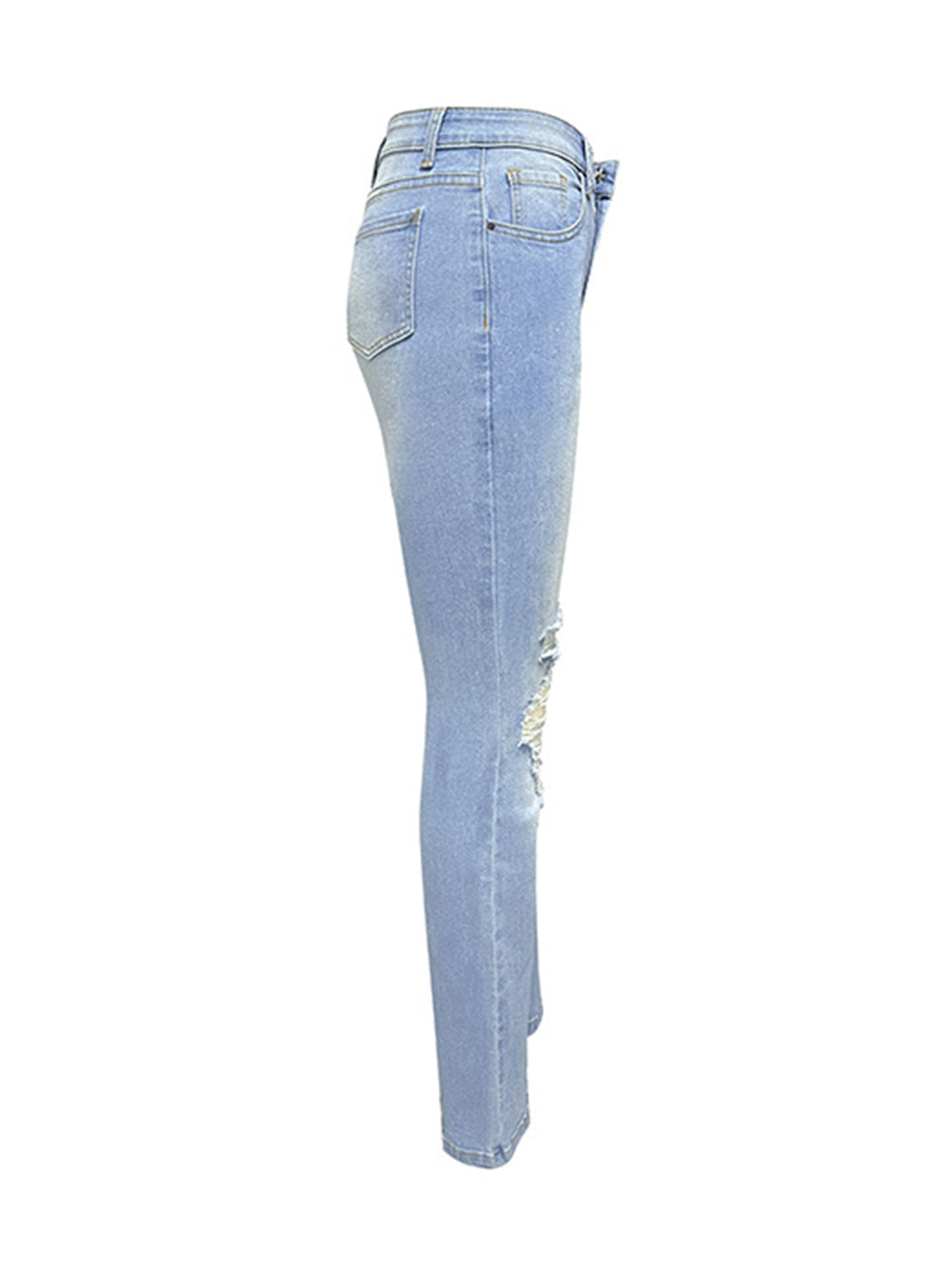 Distressed Bootcut Jeans with Pockets - Tigbuls Variety Fashion