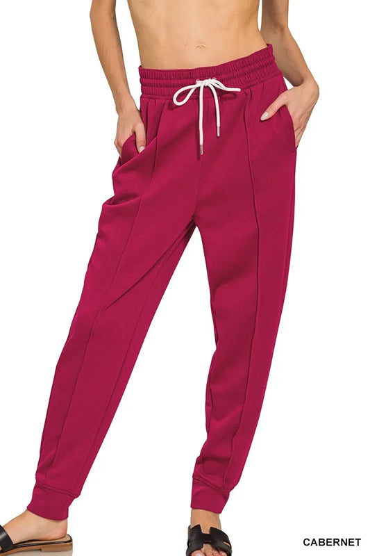 Zenana Drawstring Scuba Sweatpants with Pockets - Tigbul's Variety Fashion Shop