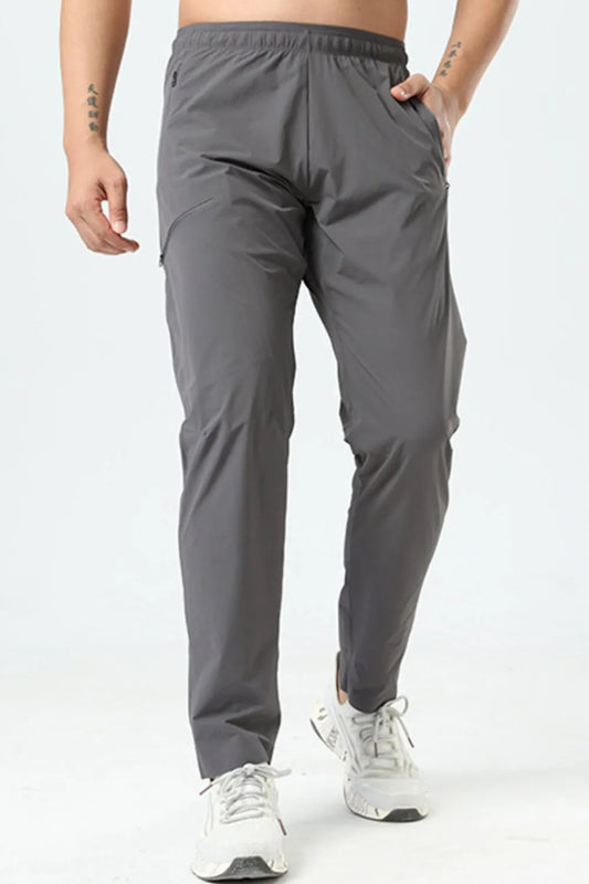 Men's Plus Size Elastic Waist Loose Fit Pants - Tigbul's Variety Fashion Shop