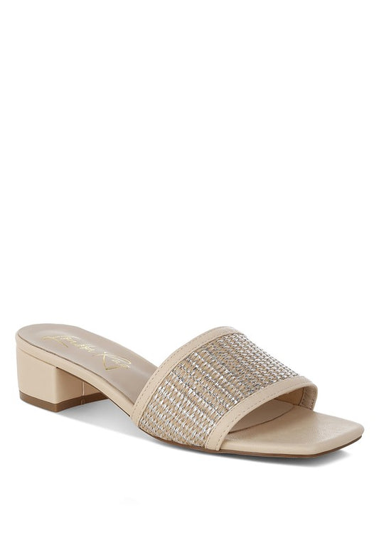 Gisella Raffia Slip On Sandals - Tigbul's Variety Fashion Shop